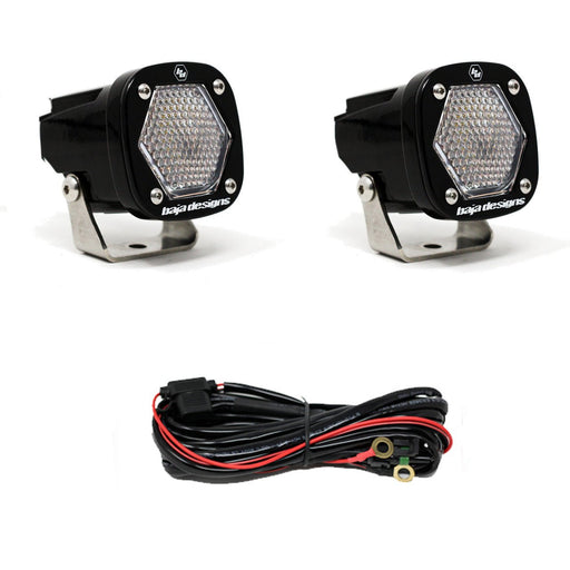 S1 Black LED Auxiliary Light Pod Pair - Universal - Goliath Off Road