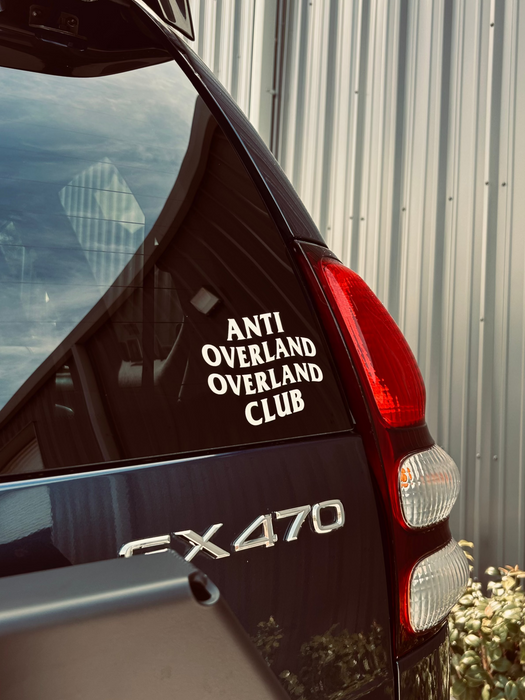 ANTI OVERLAND OVERLAND CLUB STICKER