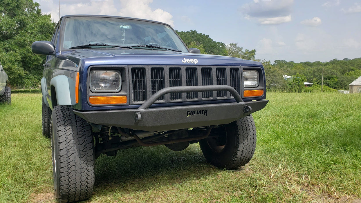 Jeep Cherokee XJ - Non Winch Front Bumper TREKKER - Goliath Off Road