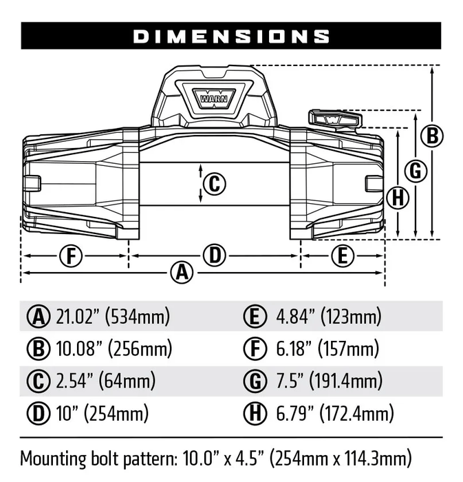 WARN VR EVO 10 - S Electric Winch - Goliath Off Road