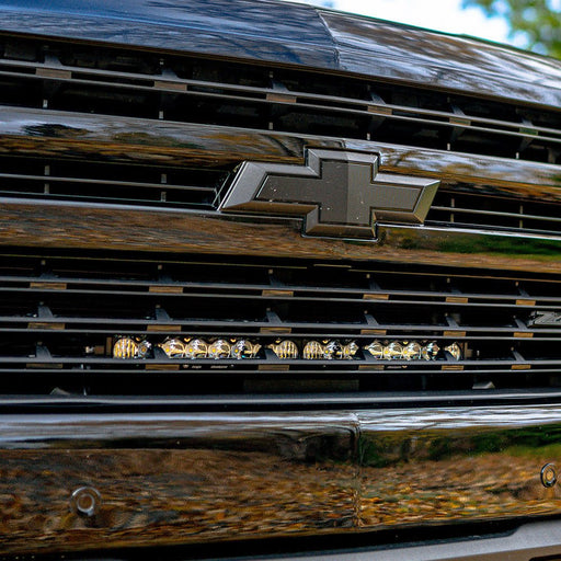 Chevy S8 20 Inch Grille Light Bar Kit - Chevy 2019-21 Silverado 1500; NOTE: Exc. LTZ Models - Goliath Off Road