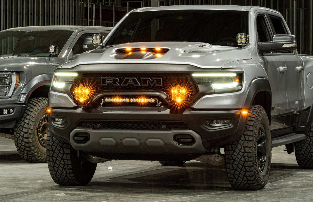 Dodge/Ram XL Sport A-Pillar Light Kit - Ram 2019-23 1500 Rebel; 2021-23 1500 TRX - Goliath Off Road