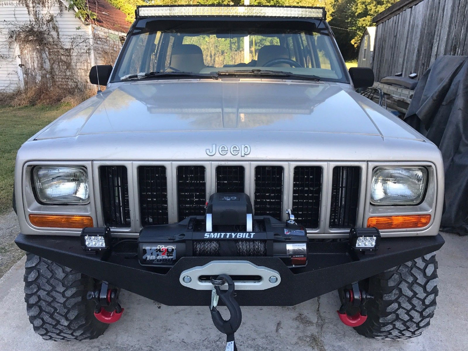 Jeep Cherokee XJ front winch bumper ROCKER — Goliath Off Road
