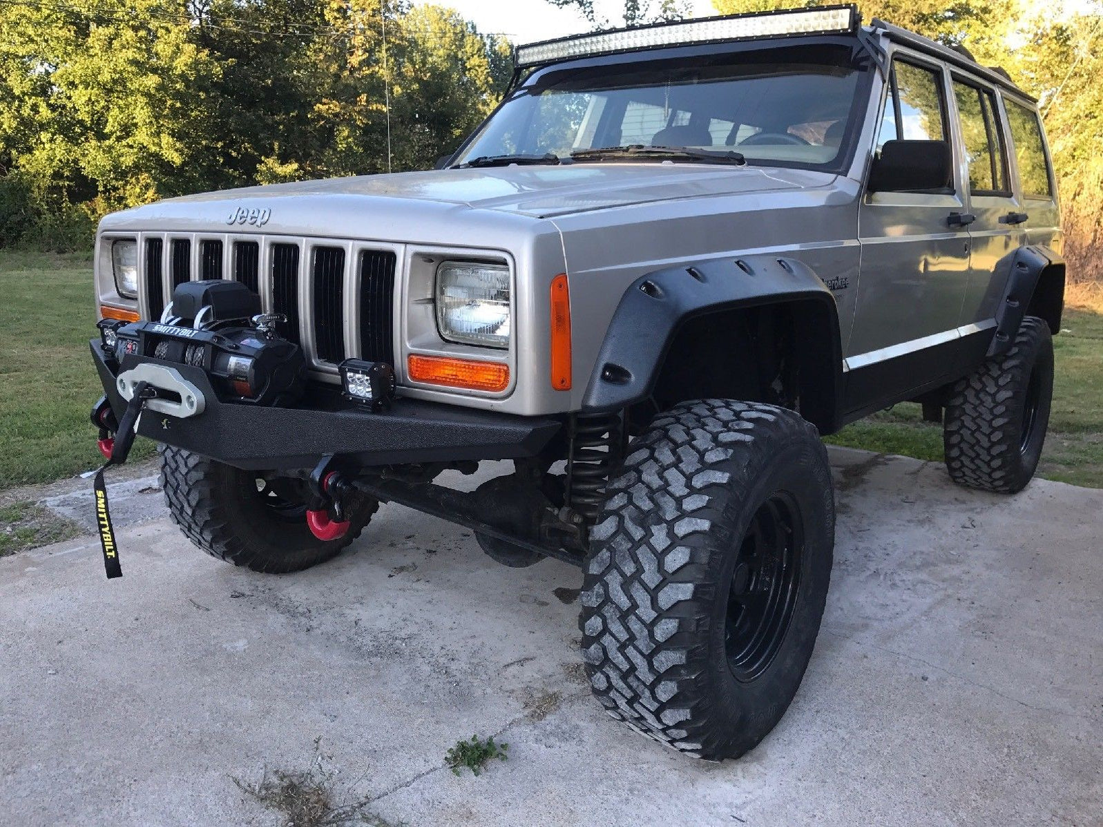 Jeep Cherokee XJ front winch bumper ROCKER — Goliath Off Road