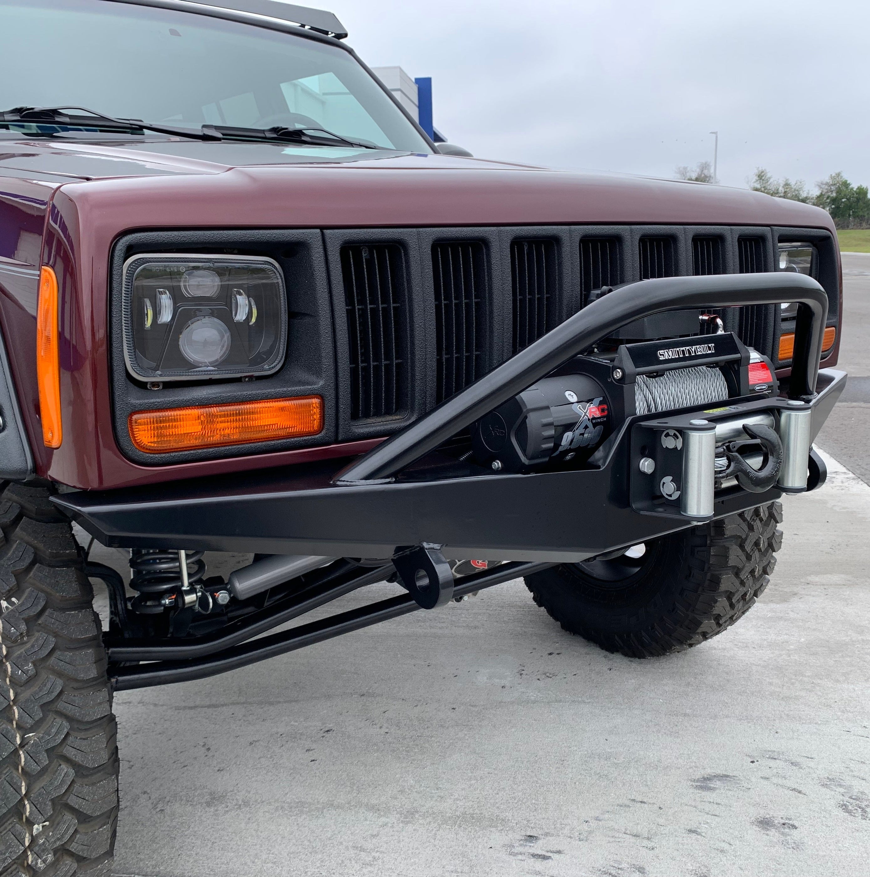 Jeep Cherokee XJ front winch bumper ROCKER — Goliath Off Road