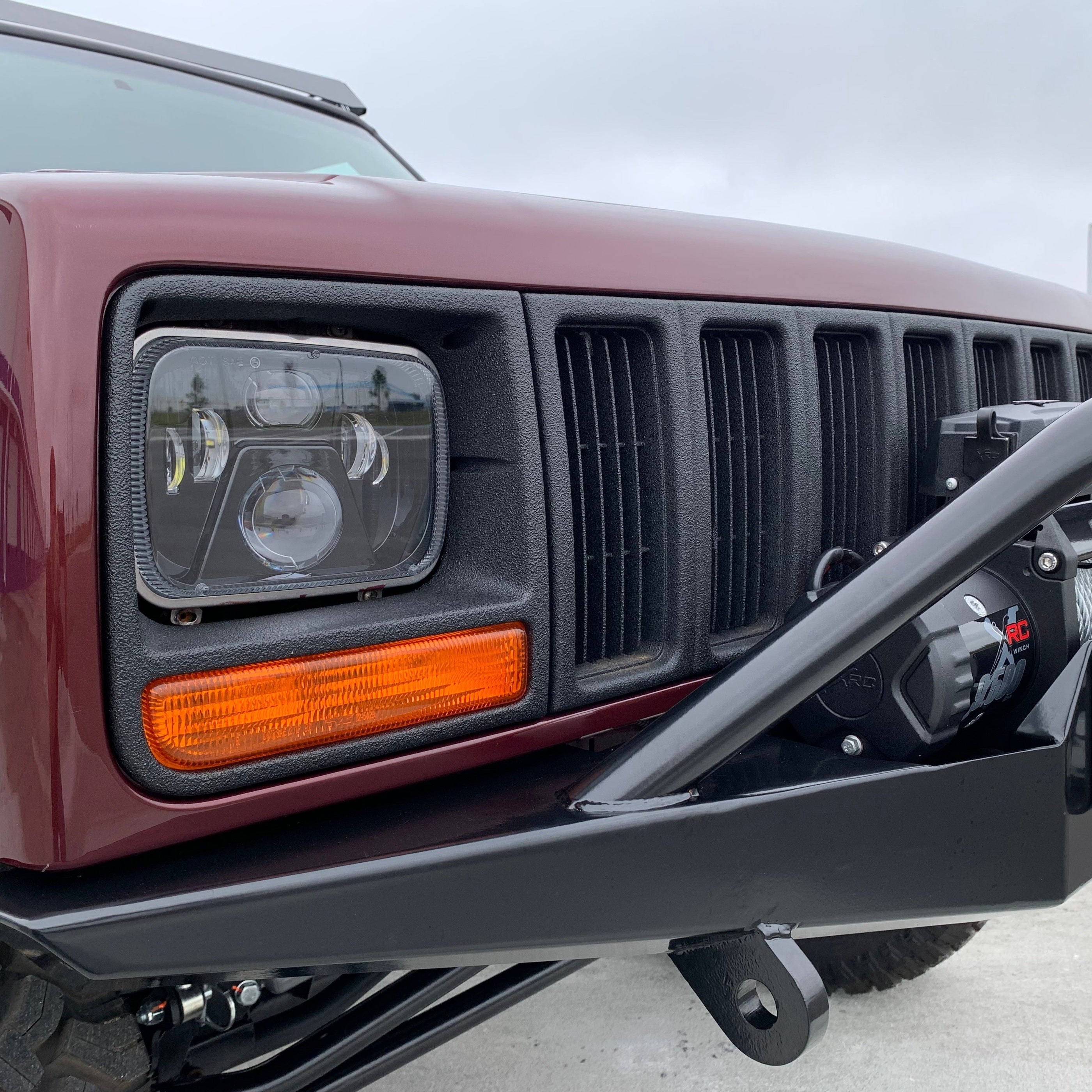 Xj Rocker Mod Jeep Cherokee XJ front winch bumper ROCKER — Goliath Off Road