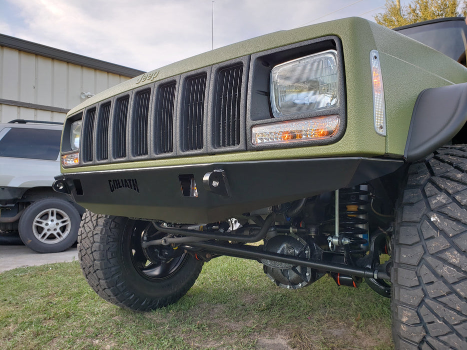 Jeep Cherokee XJ non winch front bumper "TREKKER" - Goliath Off Road