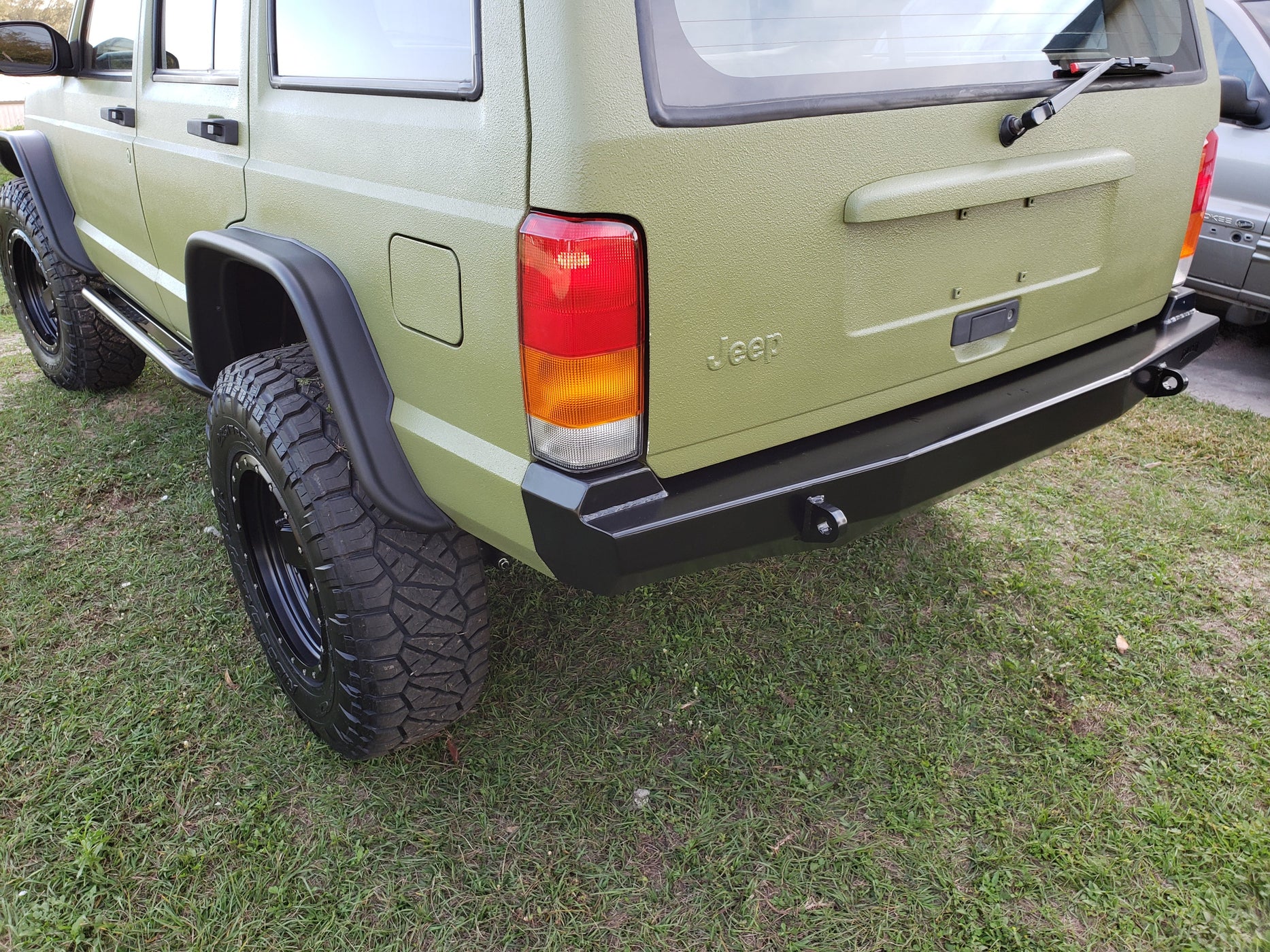 Jeep Cherokee XJ rear steel bumper — Goliath Off Road