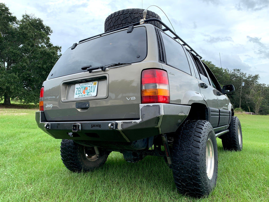 Jeep Grand Cherokee ZJ rear steel bumper - Goliath Off Road