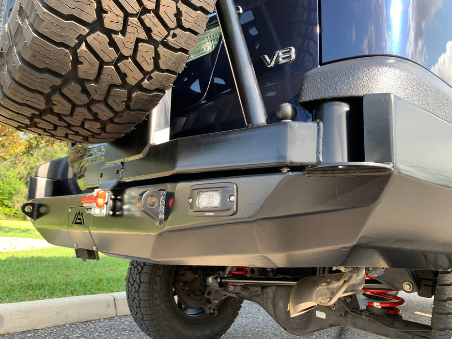 Rear bumper for Lexus GX470 w/ tire carrier - Goliath Off Road